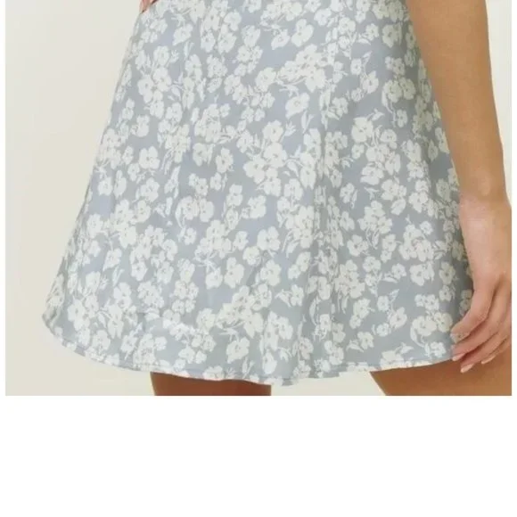 Reformation Blue Flounce Skirt - Picture 4 of 5